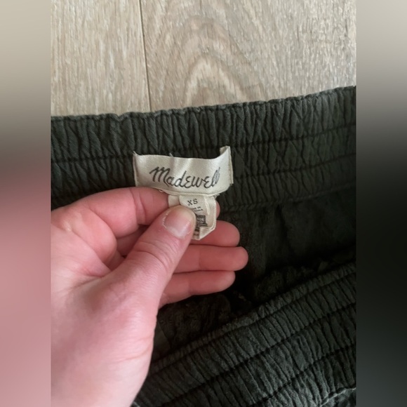 Madewell Women’s Pull-On High-Rise Tapered Pants Diamond Jacquard Dark Forest XS - Picture 5 of 9